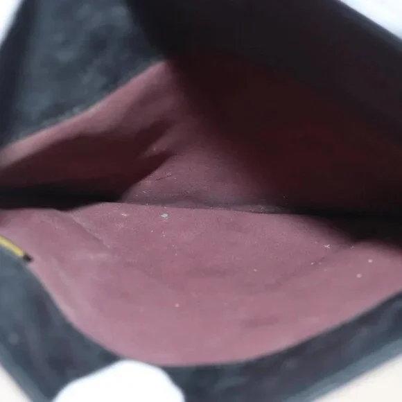 CHANEL Matelasse iPad Case Lamb Skin Black Silver CC Auth 141696 - Picture 14 of 16